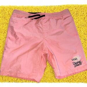 Vans Black and Orange Swim Shorts